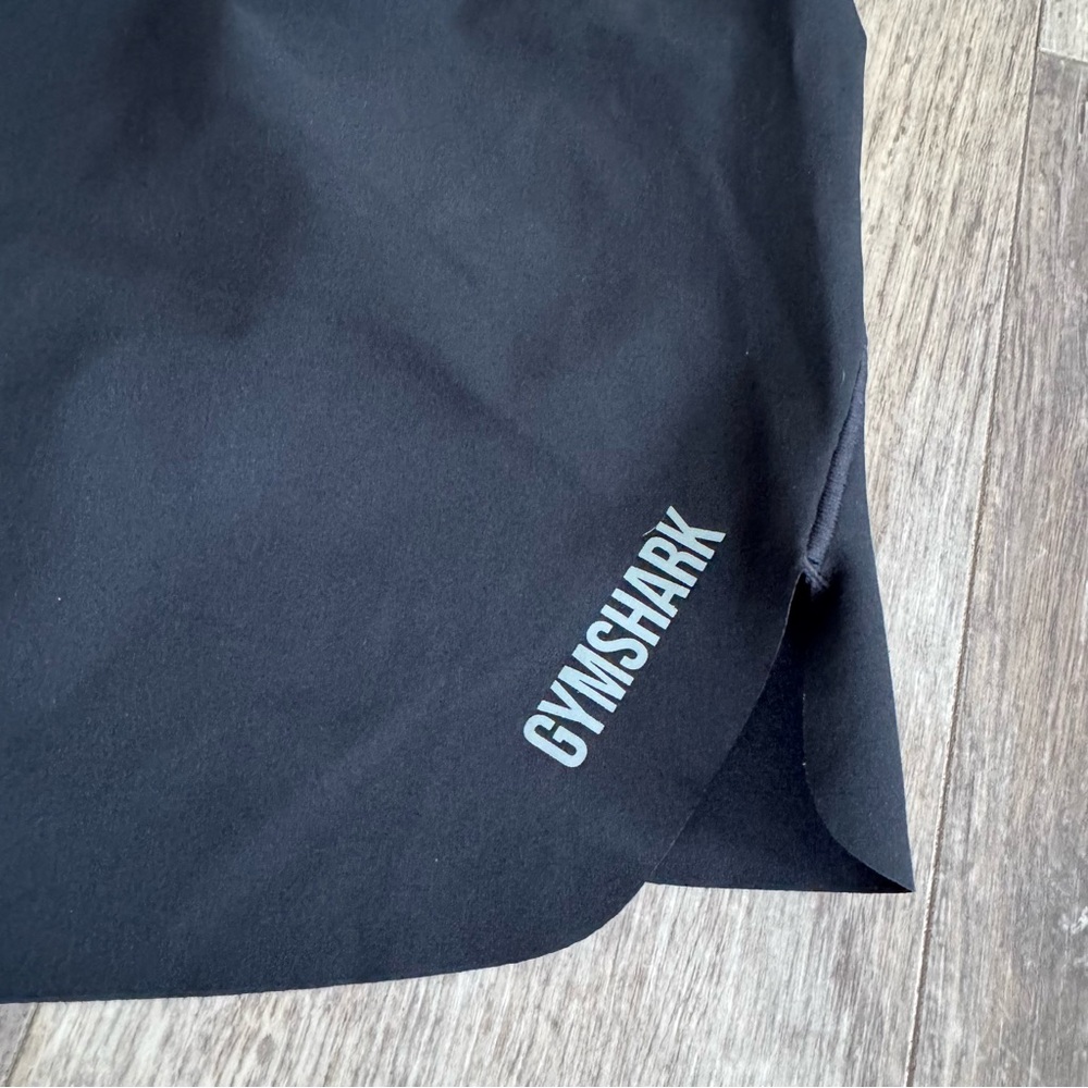 GymShark Lined Athletic Running Shorts - Black - Picture 2 of 5